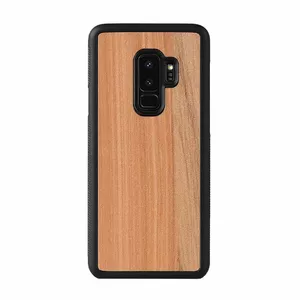 Smartphone case man and wood for Samsung Galaxy S9 Plus — cappuccino black