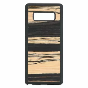 MAN&amp;WOOD SmartPhone case Galaxy Note 8 белый эбеновое дерево черный