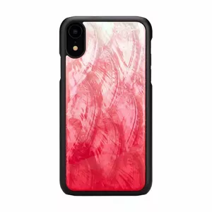 Phone case iKins for iPhone XR — pink lake and black two-tone protective cover