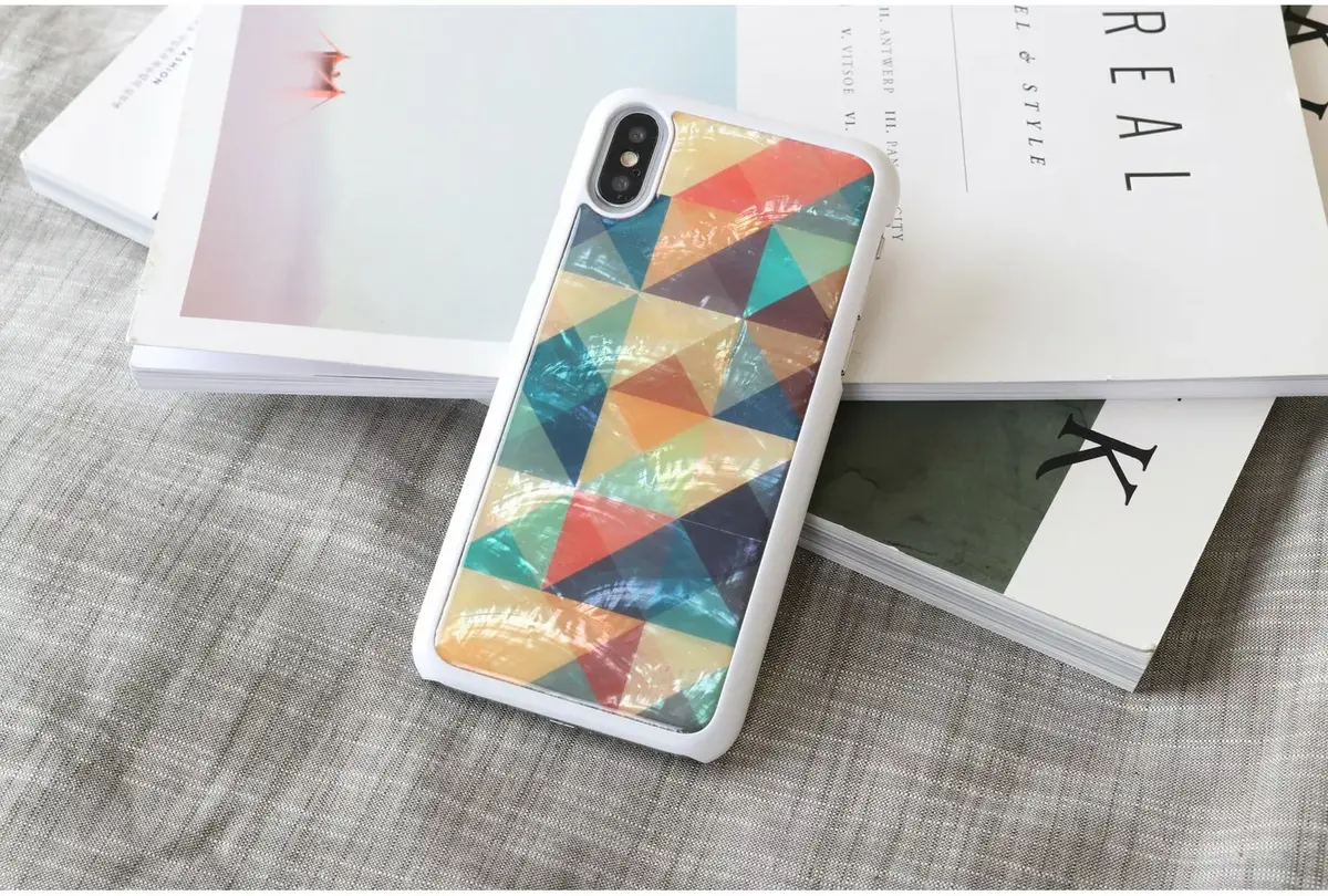 iKins smartphone case for iPhone XS/S mosaic white Photo 3