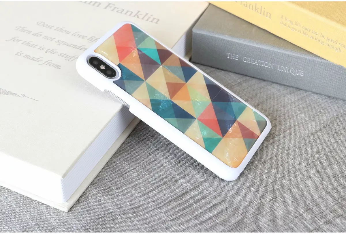 iKins smartphone case for iPhone XS/S mosaic white Photo 4