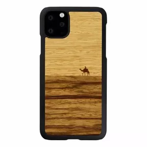 Smartphone case man and wood for iPhone 11 Pro Max — terra black