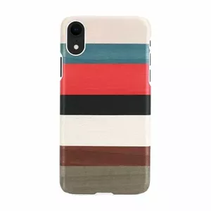 Smartphone case man and wood for iPhone XR — coral white protective cover