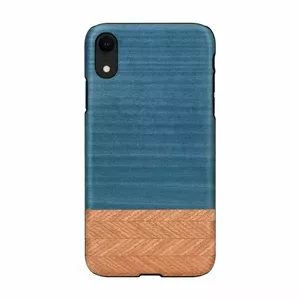 Smartphone case man and wood for iPhone XR — denim black protective cover