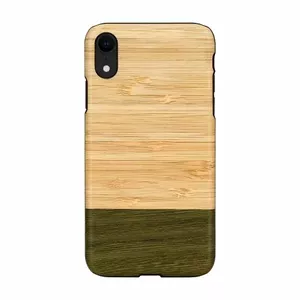 Чехол man and wood для iPhone XR — бамбук, черный
