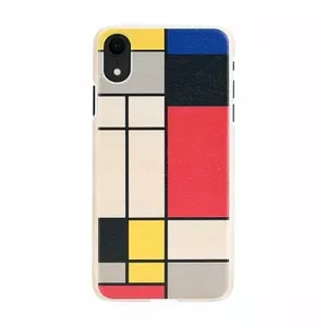 Чехол man and wood для iPhone XR — деревянная задняя панель, белая рамка