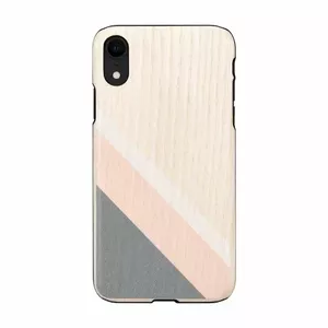 Чехол man and wood для iPhone XR — розовый корпус с чёрными элементами