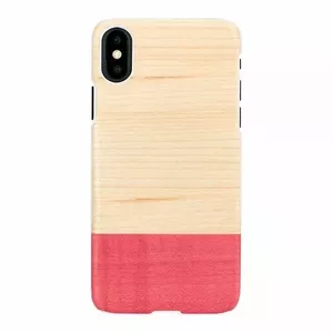 Чехол man and wood для iPhone X/XS — белый, дизайн mismatch