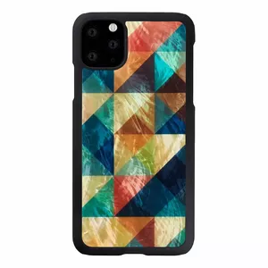 Smartphone Case iKins for iPhone 11 Pro Max — Mosaic Black protective cover