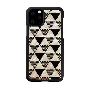 Phone case iKins for iPhone 11 Pro — black pyramid design