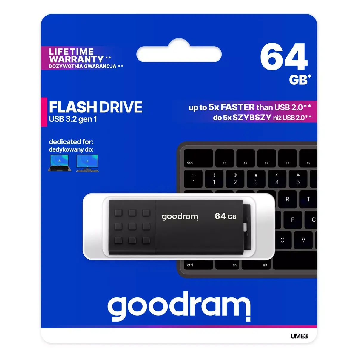 GOODRAM UME3 64 ГБ USB Type-A 3.2 Gen 1 Photo 5