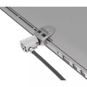 Cable lock adapter kit Compulocks MBALDG01 — Silver ledge lock slot adapter with installation hardware