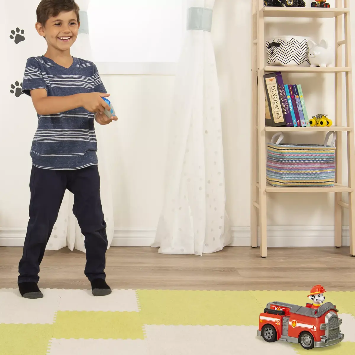 Ugunsdzēsēju auto PAW Patrol Marshall tālvadības ugunsdzēsēju auto Photo 6