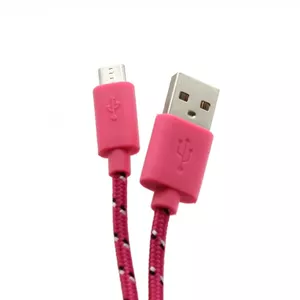 USB kabelis SBOX USB-1031P 1m USB A Micro-USB A Rozā