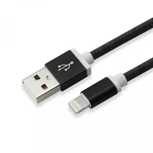 Mobile phone cable SBOX IPH7-B Black 1.5 m USB A Lightning
