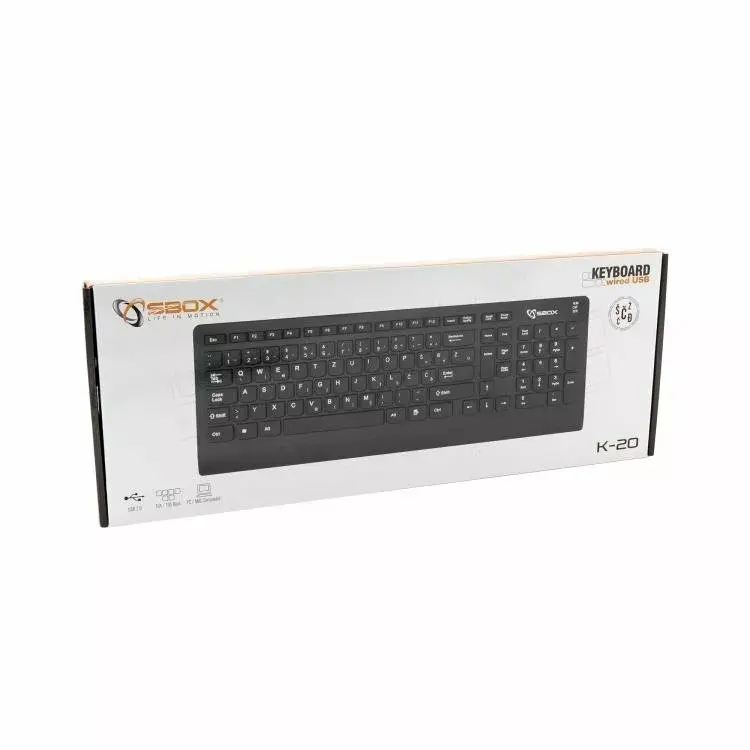 Wired keyboard SBOX K-20 USB Photo 4