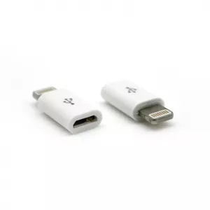 SBOX AD.MUSB-IPH5 cable gender changer Lighting 8 pin Micro USB White