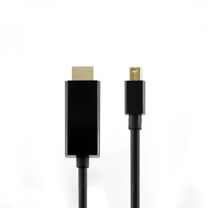 SBOX HDMI-MINI-DP-2 video kabeļu aksesuārs 2 m HDMI Type A (Standard) Mini DisplayPort Melns