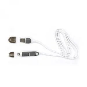 USB Cable A Male to Micro USB + 8-pin iPh Male SBOX 1m Black