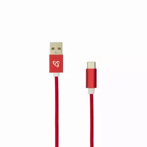 USB Cable Male to Type-C Male 1.5m Red SBOX