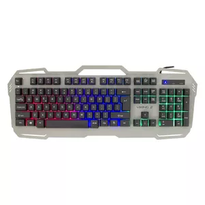 White Shark VIKING-2 tastatūra USB QWERTY Amerikāņu angļu valoda Sudrabs