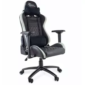 Gaming chair White Shark Nitro GT — ergonomic design, adjustable height, black/white