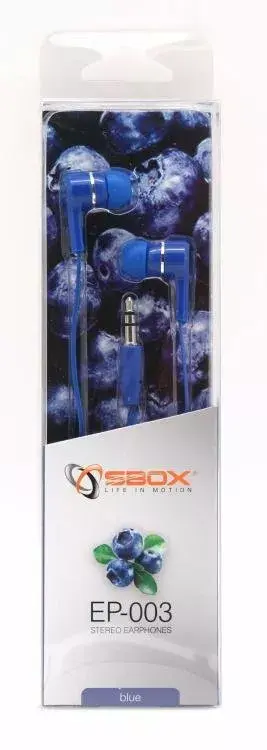 Наушники SBOX EP-003BL Blue Photo 3
