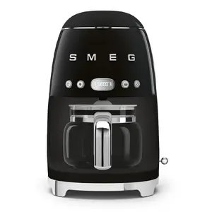 Капельная кофеварка Smeg 50's Style DCF02BLEU Черная Ручная 1050 Вт 1.4 л 10 Чашек Для молотого кофе С кувшином