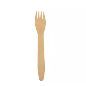 Disposable Fork Wood Papstar 86940