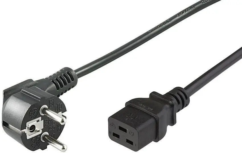 Microconnect PE0771901 Strāvas Kabelis Melns 1