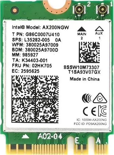 Внутренний WLAN Intel Wi-Fi 6 AX200 (Gig+) Photo 2