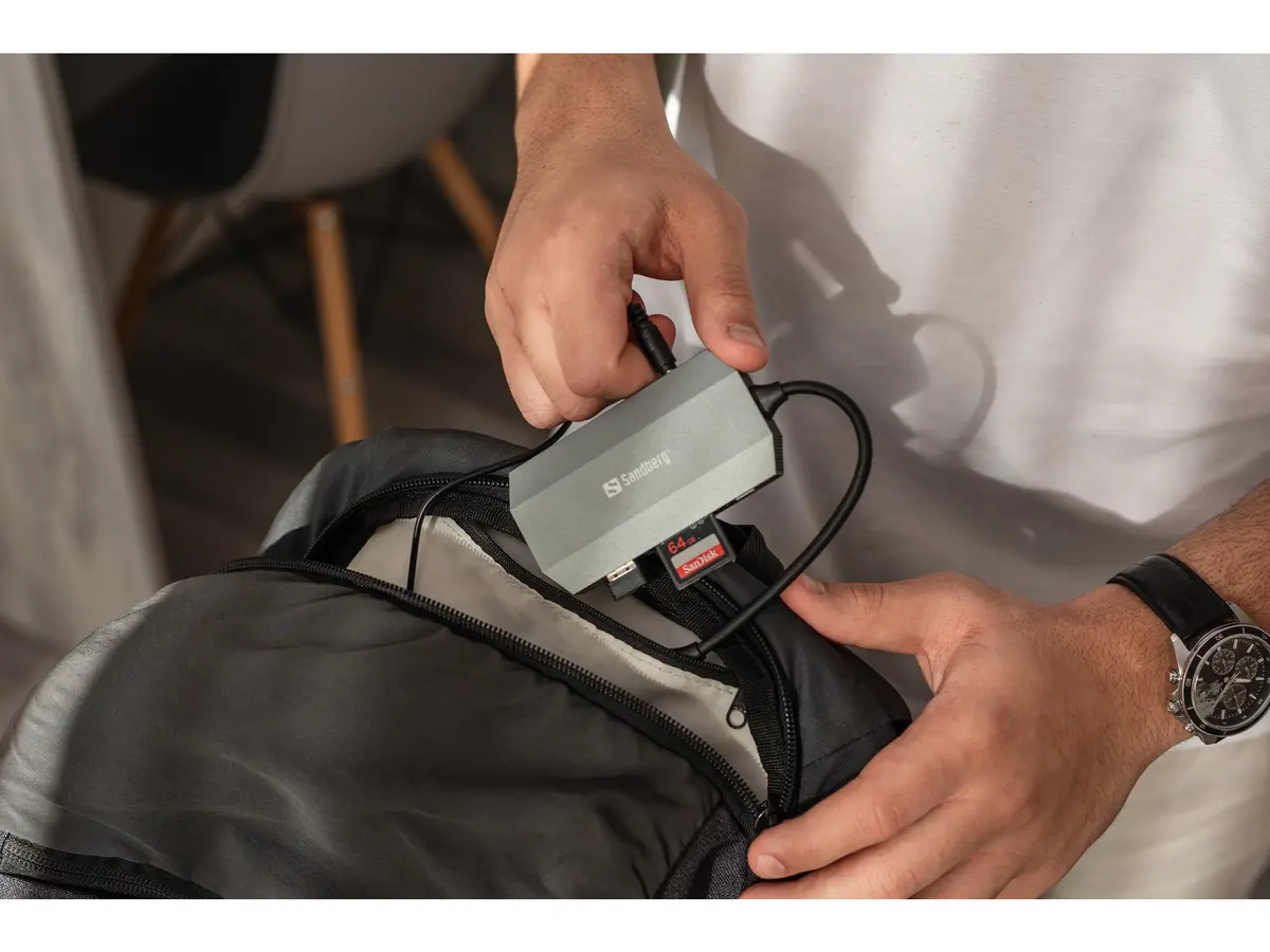Sandberg USB-C 6in1 Travel Dock dokstacija Photo 4