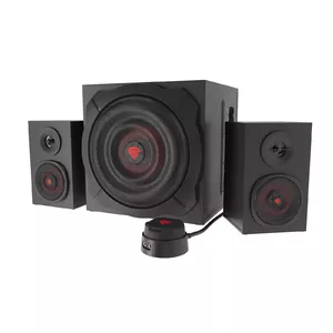 Акустическая система GENESIS Helium 610BT 2.1, 60 Вт RMS, Bluetooth и проводное подключение, красно‑чёрная