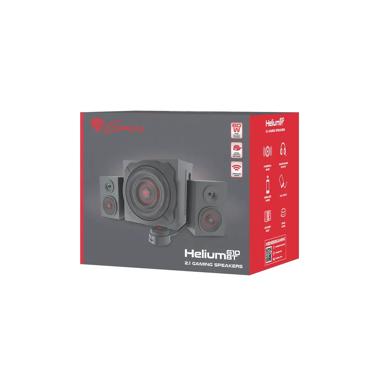 GENESIS Helium 610BT 2.1 60 W skaļruņu komplekts Photo 4