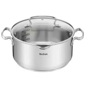 Saucepan Tefal DUETTO+ G7194655 5 L Round Stainless Steel