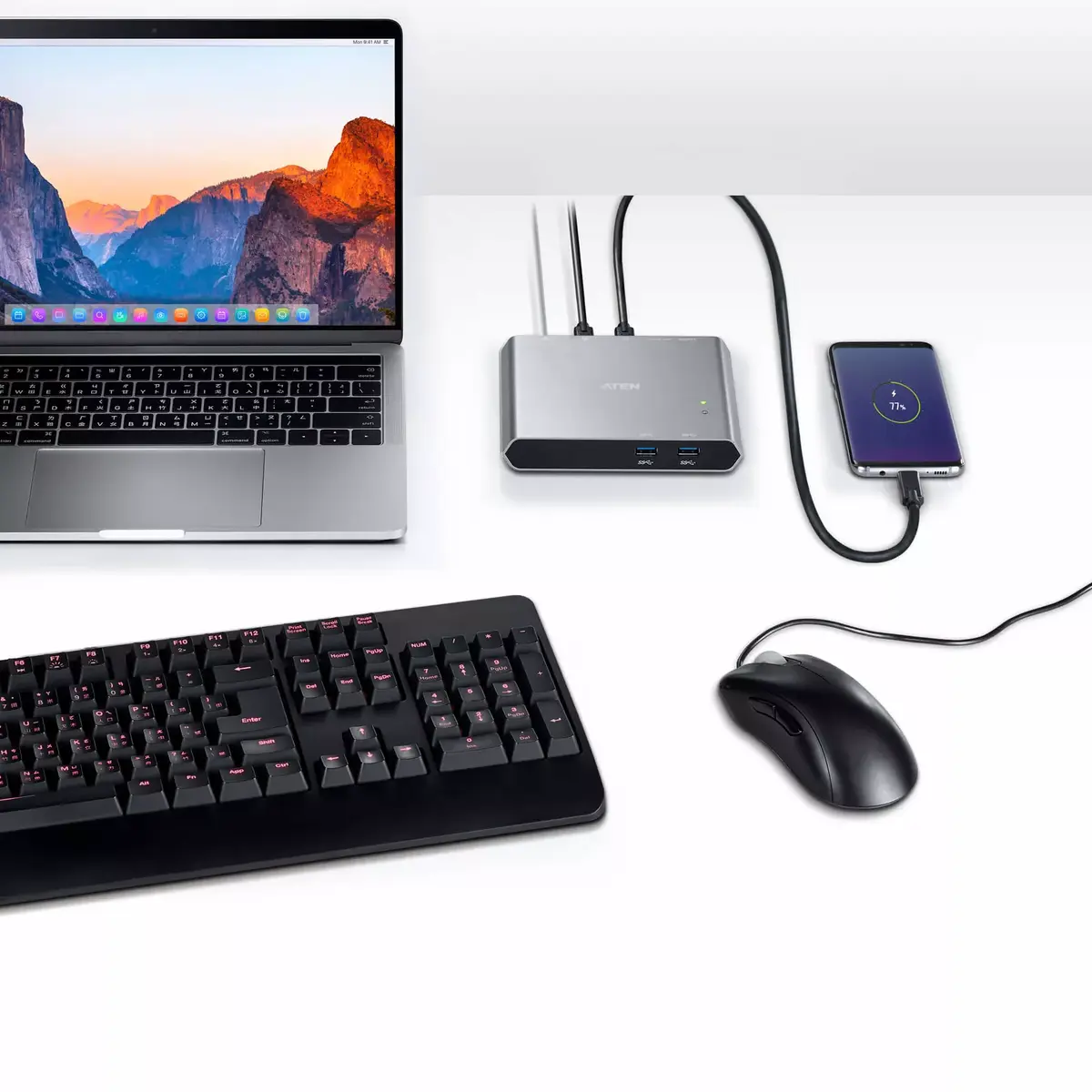 Dock Switch ATEN 2-Port USB-C Gen 1 Photo 8