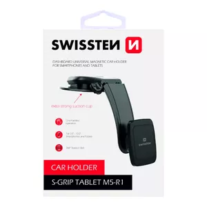 Car magnetic panel holder SWISSTEN S-GRIP-M5-R1 — universal dashboard mount for most smartphones
