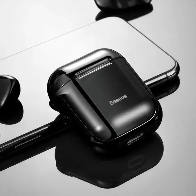 Baseus Metallic Shining silikona vāciņš AirPods 1/2 Photo 5