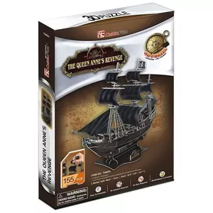 3D puzzle cubicfun The Queen Anne's Revenge model 306-24005 — ship replica construction kit
