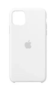 Силиконовый чехол для Apple iPhone 11 Pro Max — силикон, белый, для 6,5"