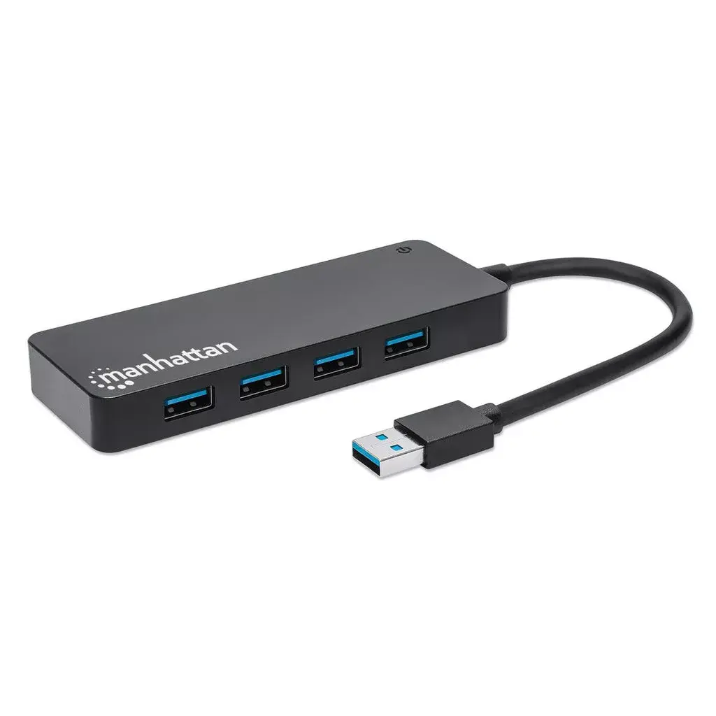USB Хаб Manhattan USB-A 4-Port Hub Photo 2