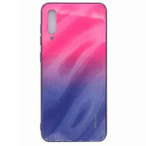 Templēta stikla aizsargvāks Evelatus Samsung A50 — ūdens viļņu gradienta rozā‑violeta krāsa
