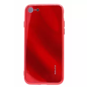 Чехол Evelatus для iPhone 7/8 с противовзрывным закалённым стеклом, градиент красно‑чёрный