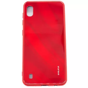 Tempered Glass Phone Case Evelatus for Samsung Galaxy A10 — Water Ripple Full Color, Red
