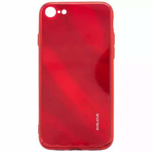 Защитный чехол с закалённым стеклом Evelatus для iPhone 7/8/SE (2020/2022) Water Ripple, красный
