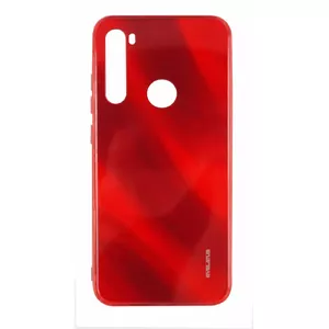 Protective case Evelatus for Xiaomi Redmi Note 8 — Water Ripple electroplating tempered glass, red
