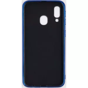 Защитное закалённое стекло Evelatus для Samsung Galaxy A40 — эффект «водяные волны», полноцветное электропокрытие, синие