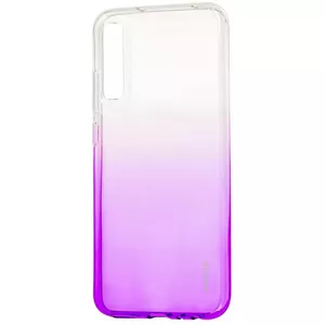 Phone case Evelatus TPU for Samsung A50, gradient purple, transparent flexible protective cover