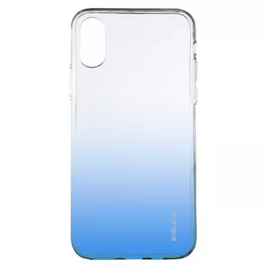 Противоударный TPU чехол Evelatus для iPhone X/XS — Gradient Blue, тонкий мягкий прозрачный