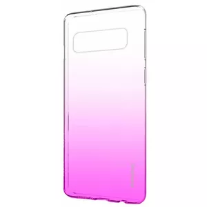 Защитный TPU чехол Evelatus для Samsung Galaxy S10+ — градиент розово-красный